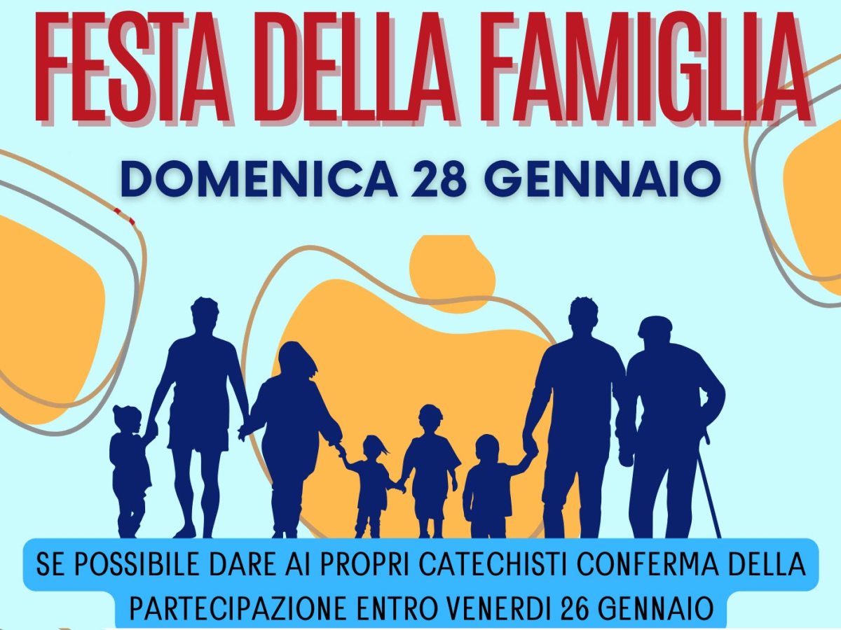 FESTA DELLA FAMIGLIA in San Martino il 28 gennaio dalle 10.00