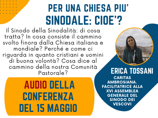 CONFERENZA CON ERICA TOSSANI: AUDIO dell’incontro