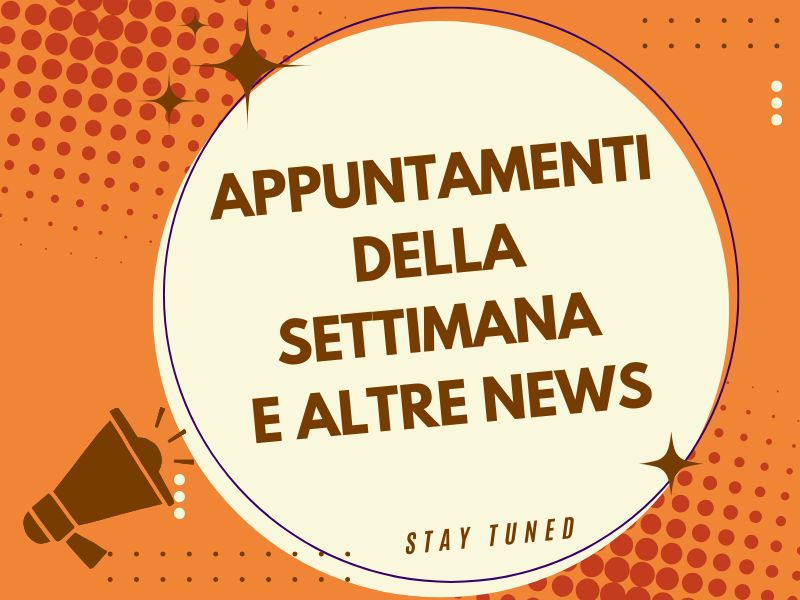 Appuntamenti e avvisi, rinvio con correzione notiziario – dal 21/12/2025 all’11/01/2026