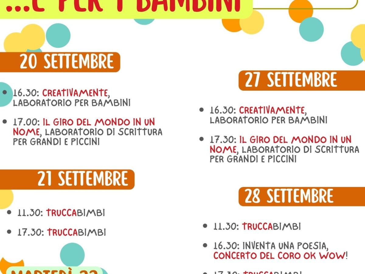 Festa delle gente, festa delle genti …per i&nbsp;bambini