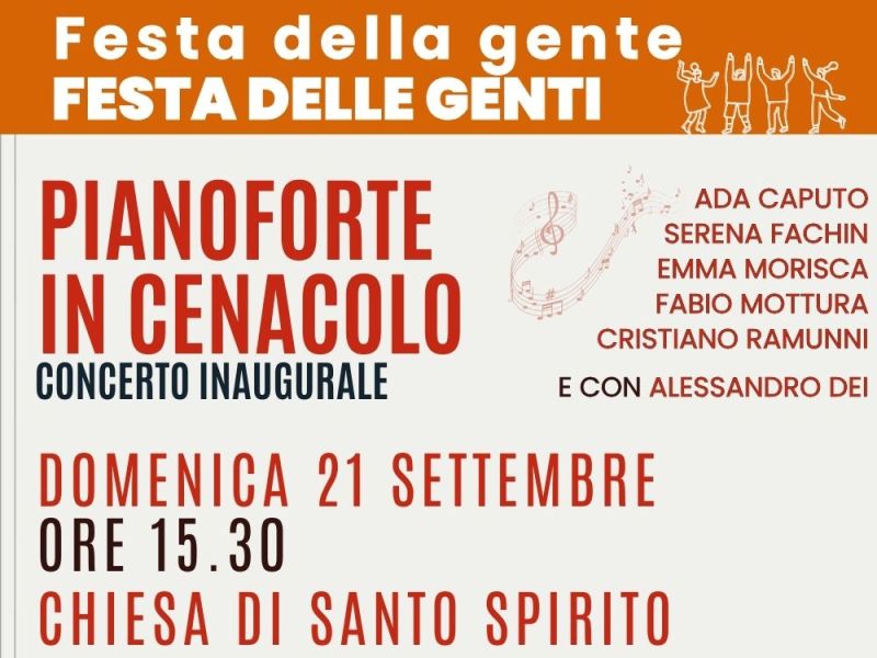 Pianoforte in Cenacolo, concerto con i giovani musicisti della comunità pastorale e Alessandro&nbsp;Dei