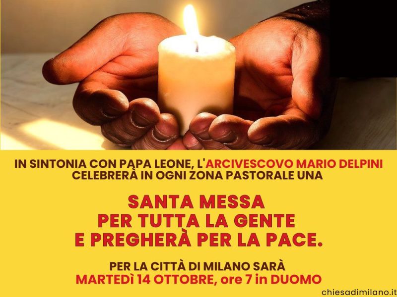Preghiera per la pace, Messe con l’Arcivescovo nelle Zone&nbsp;pastorali