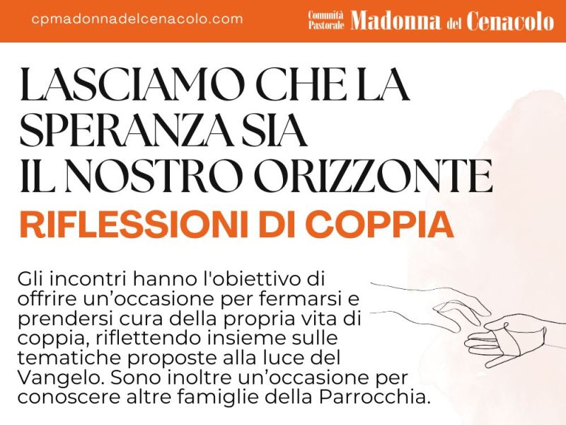 GRUPPO COPPIE in San Martino: prossimo incontro il 15/03 in&nbsp;oratorio