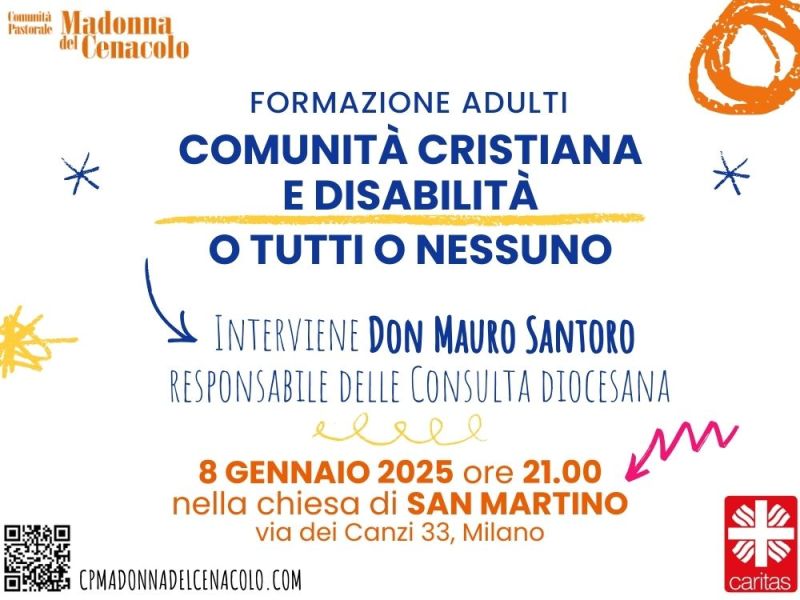 Comunità Cristiana e disabilità, o tutti o nessuno. AUDIO DELL’INCONTRO.
