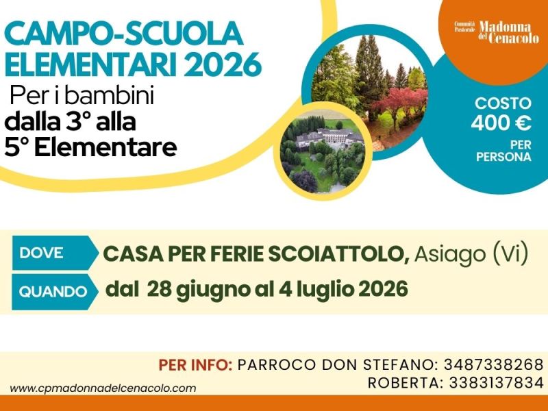 VACANZE ELEMENTARI estate 2026: info e&nbsp;date