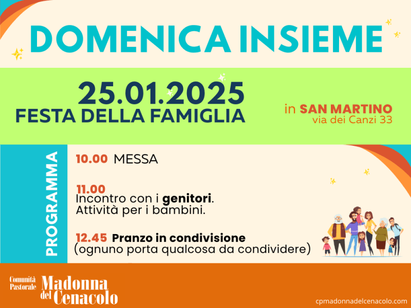 DOMENICA INSIEME: in San Martino il&nbsp;25/01